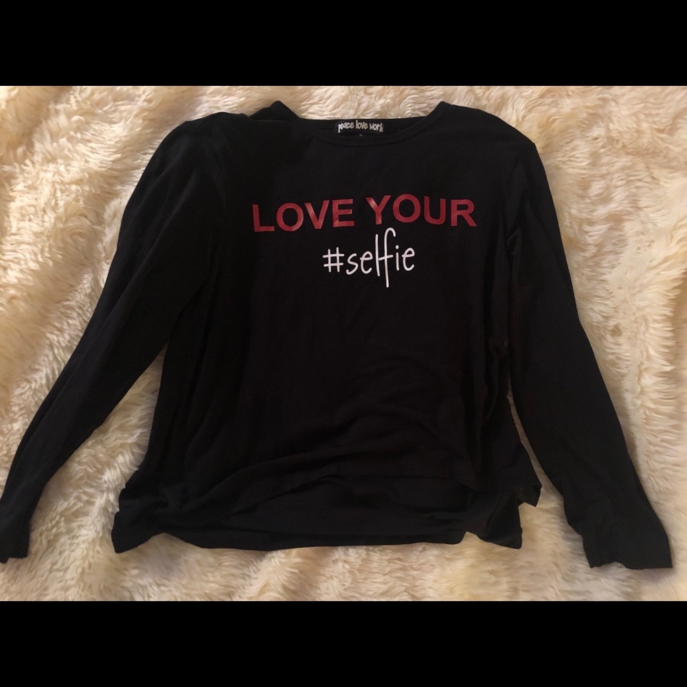 peace love world long sleeve tee